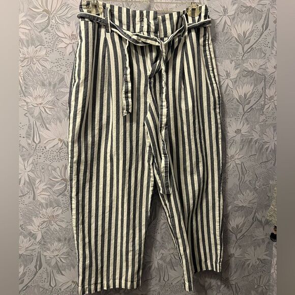 Zara Trafaluc Ultralight Wide Leg high waist Cropped Pants M - Picture 3 of 10